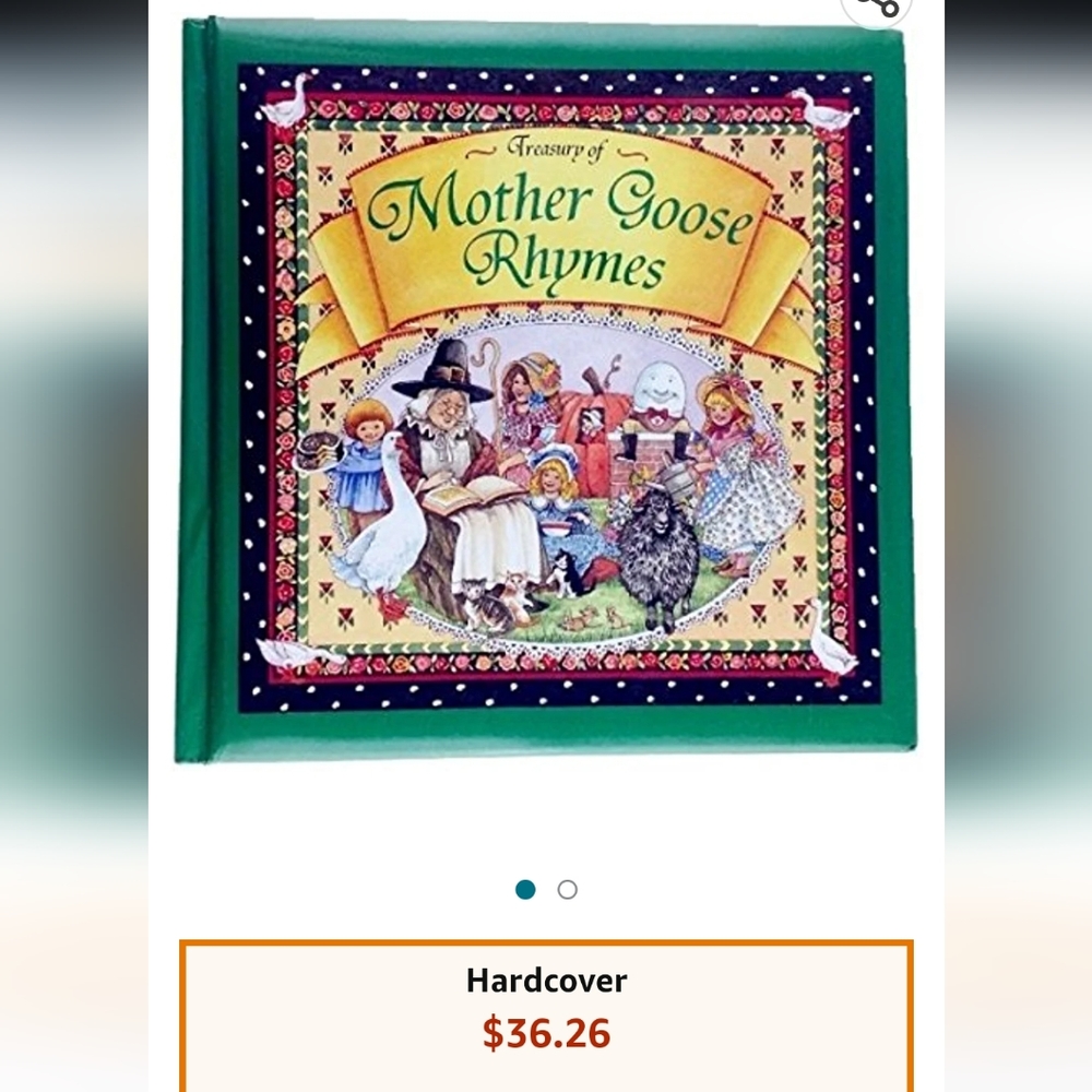 Treasure of Mother Goose Rhymes Book